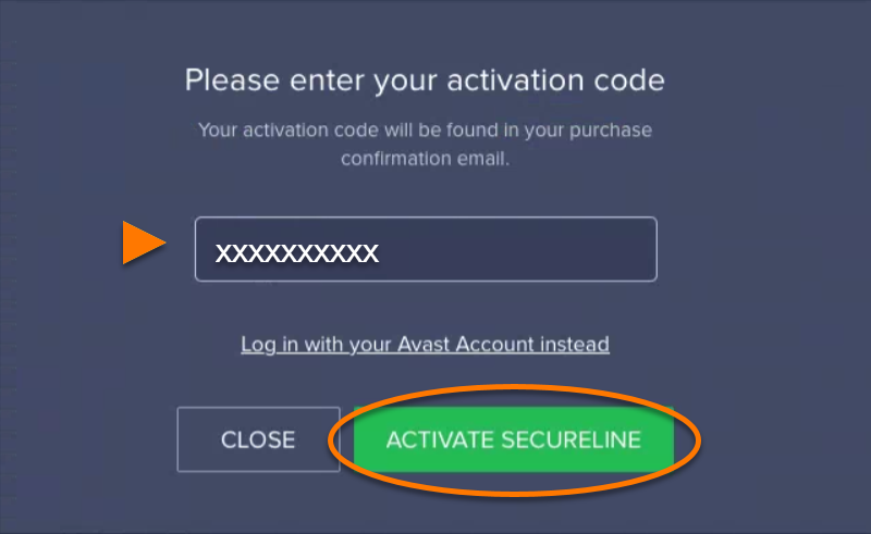code activation vpn secureline avast